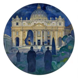 supernatural vatican, art by paul gauguin, 8 k, environment, sharp focus, smooth