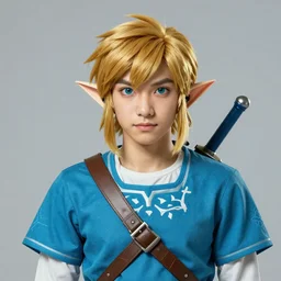 a portrait of Link from the legend of Zelda
