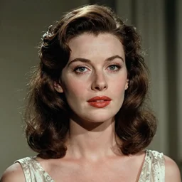 portrait of a very very very very very very very beautiful lady, in style of Alfred Hitchcock movies