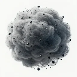 a massive cloud of little black nanobots, Sci-fi Art