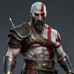 a highly detailed modern portrait of kratos, james gurney, james jean