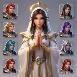 a saint noble high priestess pray for god as a league of legends character, chic clothes, priestess key visual, masterpiece, cg animation, riot enterainment, arcane, realistic, hyper detailed, character select portrait, by artgerm, rossdraws, loish, drew struzan, 3 d