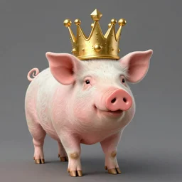 pig wearing crown by Dan Matutina