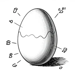 patent drawing of an egg