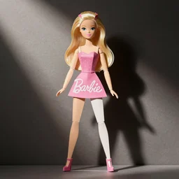 Barbie inspired paper doll cut-out