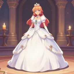 mercy from overwatch in a ball gown drawn by sakiminichan