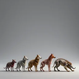 3 d render of the depiction of evolution