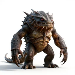stern swamp creature, cinematic studio photo, full body, standing, isolated on a pure white background, centered, whole figure in frame, sharp focus, studio lighting