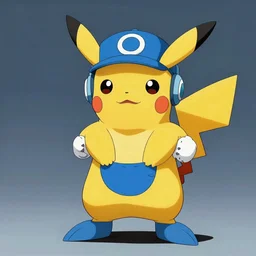 Megaman as Pikachu, trending on artstation
