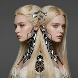 paulina andreeva ( better than us ) portrait, blonde, straight hair wig, fantasy, intricate robotic designs, elegant, highly detailed, sharp focus, art by artgerm and greg rutkowski and wlop