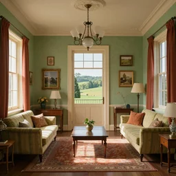 apartment interior by wes anderson