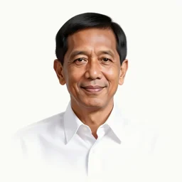 photo of president joko widodo with simple smile paint detailed digital artstation, portrait hd 4 k, y greg rutkowski and gaston bussiere and craig mullins and j. c. leyendecker, hd