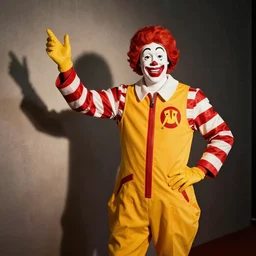 Conan O'Brien dressed as Ronald McDonald