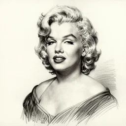 Marilyn Monroe, drawn by Leonardo Davinci, Rembrandt van Rijn, RossDraws