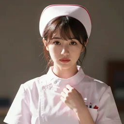 mikan tsumiki stars in greys anatomy, japanese nurse, shy and nervous, beautiful