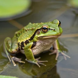 a lily frog