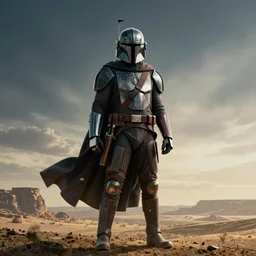 movie poster by drew struzan for the mandalorian season 1