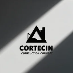 logo for construction company, minimal, symmetrical