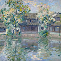 yangzhou in the style of monet
