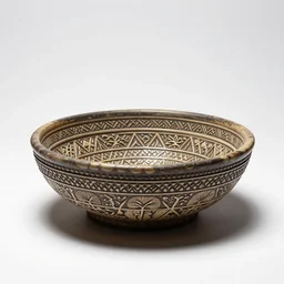 handcrafted decorative bowl of potpourri, professional product shot, isolated on a pure white background, centered, entire object in frame, sharp focus, soft studio lighting