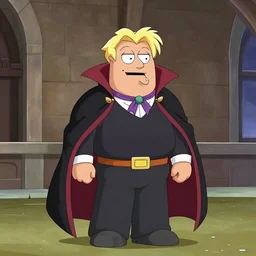 Alucard the blond vampire prince in family guy
