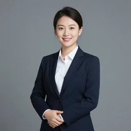 corporate portrait, junior sales executive optimistic of the future oblivious to worldly woe, professional studio lighting