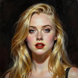 ultra realistic portrait painting of elle fanning in euphoria, art by frank frazetta, 4 k, ultra realistic, highly detailed, epic lighting