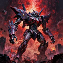 mecha from hell, wind, hell machine, by nekro godmachine victo ngai yoji shinkawa junji ito shintaro kago apophasis hyperrealism, ominous, dark powers hellscape vibrant death colors siconolfi oil dripping, insanity wires, schizophrenic machine dream, god complex, lucifer robot, incredible, huge, cityscape destruction,