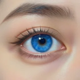the blue abyss of a beautiful blue eye, maximum detail, high quality, good study of style, depth of field, focus, painting in the style of classicism
