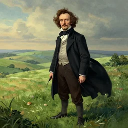 john snow in an amazing and beautiful landscape, artstation