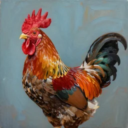 “painting of David Bowie as a Rooster.”