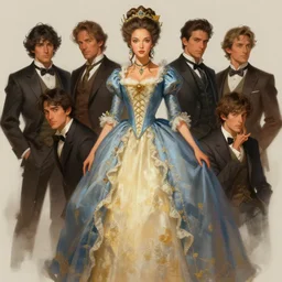 masterpiece concept painting of Olivia culpo as marie antoinette by Stanley Artgerm Lau, Rossdraws, christophe young, Siwoo Kim, MIhail Spil-Haufter, carlos ortega elizalde, digital art, artstation