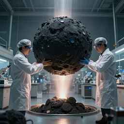 scientists accidentally creating a black hole in their lab, photorealistic
