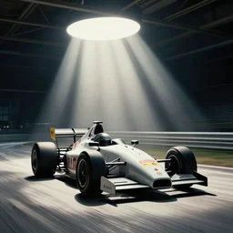 a racing car of the 5 0's, by camille corot, by karol bak, dichromatism, sunlight, piercinng through time
