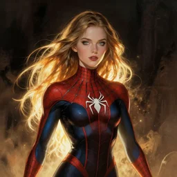 Spider girl Judith Butler Comic Book Scan Artstation Wyrm Whisperer