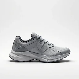 origami-style running shoes, stylized 3d render, isolated on a pure white background, centered, entire object in frame, sharp focus, soft studio lighting