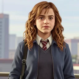 Hermione Granger as a character in the game 'Grand Theft Auto 5'