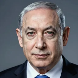 Benjamin Netanyahu dressed in makeup