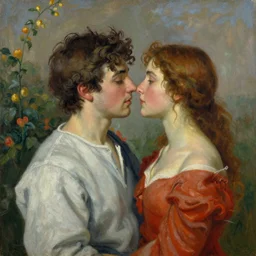 two lovers painted by thomas kincade