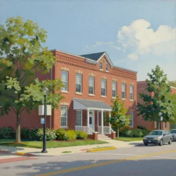 beautiful highly-detailed painting of Ann Arbor