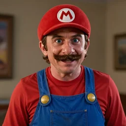a film still portrait of chris pratt dressed up as mario with the face and body of chris pratt in real life as a real person, grotesque, disturbing, disgusting, realistic hyperrealistic 4 k resolution 8 k resolution highly detailed very detailed extremely detailed hd quality detailed face very detailed face extremely detailed face trending on artstation, modern portrait, modern photograph, film still