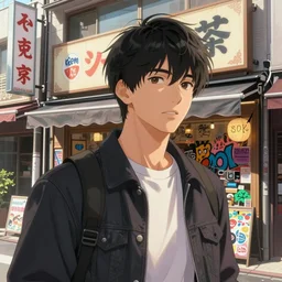Tokyo storefronts with no people graffiti treasure town comics illustration digital art painting artstation depth global illumination GI AAA SSS