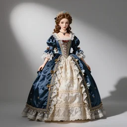dollfie in baroque dress
