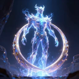 elden ring character, an extremely tall entity made of magical energy, they were once a man now they are a conduit for magic. volumetric lighting, masterpiece, sharp focus by leesha hannigan, ross tran, kai carpenter.