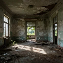 abandoned derelict interiror