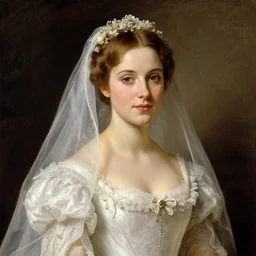 portrait of young elsa lanchester as the bride, frankenstein, by gustave dore,