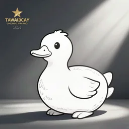 a duck head on rabbit body coloring page