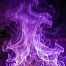 new york burning purple fire, ultra detailed, great quality photograph