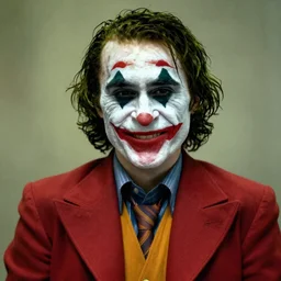 heath ledger joker smiling, centered, high resolution