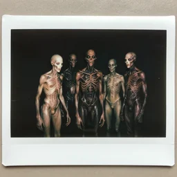 1 9 8 3 polaroid snapshot of eldritch abominations, cronenberg body horror